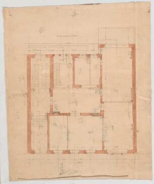 Thiersch, Friedrich von; München, Türkenstr.; Haus Neresheimer - Grundriss EG