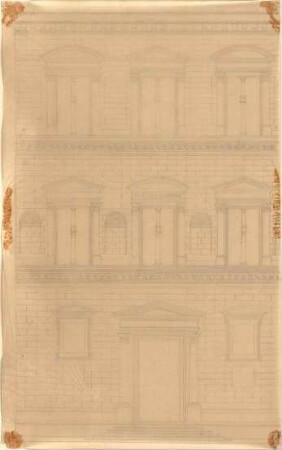 Zocher, Ernst; Florenz (Italien); "Palazzo Bartolini" - Teilansicht