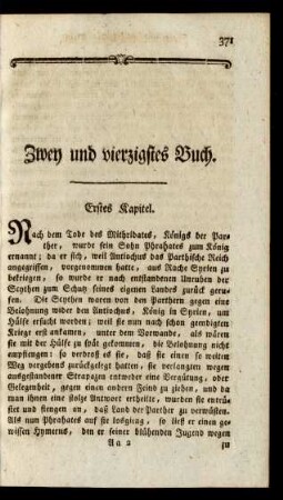 Zwey und vierzigstes Buch