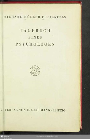 Tagebuch eines Psychologen