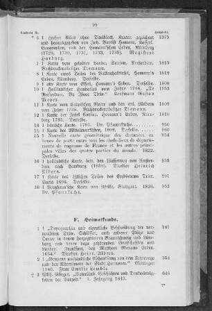 F. Heimatkunde.