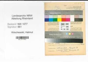 Entnazifizierung Helmut Krischewski , geb. 30.12.1922 (Polizist)