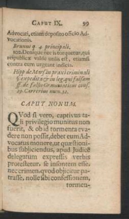 Caput Nonum.