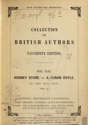 Rodney Stone, 1