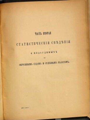 Svodʺ statističeskichʺ svěděnīj po dělam ugolovnymʺ, proizvodivšimsja vʺ ... godu v sudebnychʹ učreždenijachʺ, dějstvujuščichʺ na osnovanīi ustavovʺ Imperatora Aleksandra II., 1892. 1892