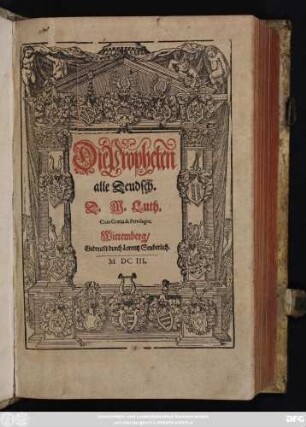 Die Propheten alle Deudsch
