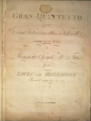 Gran quintetto pour deux violons, deux altes et violoncelle