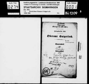 Weildorf: Kirchengüter, Erblehenrevers, Heiligenwaldung; Gefällablösung