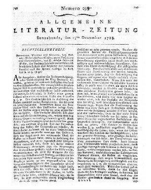 [Trützschler, Friedrich Karl Adolf von]: Anweisung zur Abfassung der Berichte über rechtliche Gegenstände. - 2., vermehrte und verbesserte Aufl. - Leipzig : Kummer, 1788