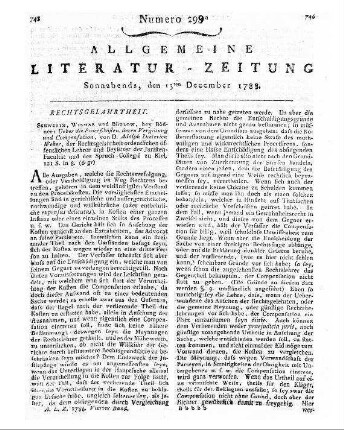 [Trützschler, Friedrich Karl Adolf von]: Anweisung zur Abfassung der Berichte über rechtliche Gegenstände. - 2., vermehrte und verbesserte Aufl. - Leipzig : Kummer, 1788
