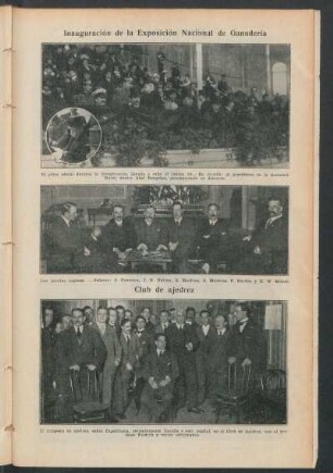 Inauguración de la Exposición Nacional de Ganadería