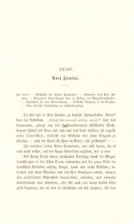 XXXIV. Port Famine