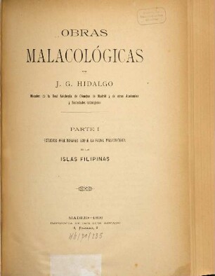 Memorias de la Real Academia de Ciencias Exactas, Físicas y Naturales de Madrid. 14. 1890 = Part 1, [Text]