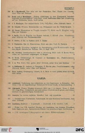 Varia (Nr. 798-863)