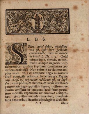 Diss. inaug. iur. de clerico debitore