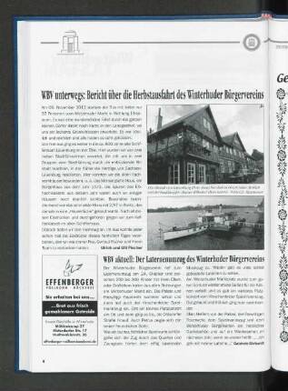 WBV unterwegs: Bericht über die Herbstausfahrt des Winterhuder Bürgervereins