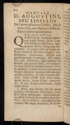 212-257, Manuale D. Augustini, Seu Libellus ...