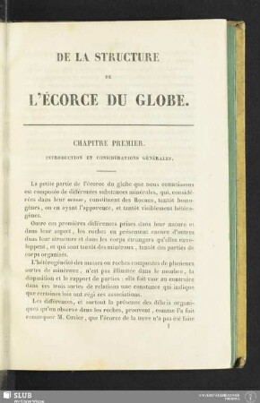 Chapitre premier. Introduction et considérations générales