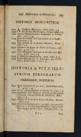 349-373, Historia Moscovitica - Historia & Vitae Illustrum Gallorum