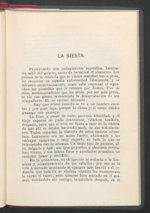 La siesta