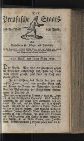 11tes Stück, den 17ten März 1798