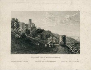 Ruinen von Fürstenberg. Ruines de Furstenberg. De Ruine van Fürstenberg. Ruins of Fürstenberg [bei Rheindiebach]
