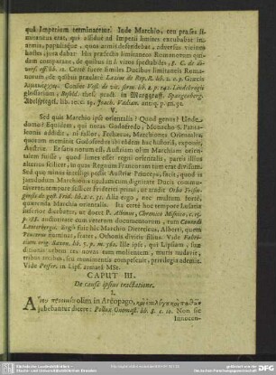 Caput III. De causae ipsius tractatione