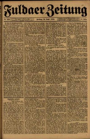 Ausgabe vom Freitag, den 24. September 1920.