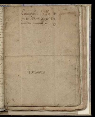 Colloquium spiritus mercurii et monachi fratris Alberti Bayrs ordinis carmelitarum, dt.