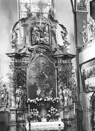 Panschwitz-Kuckau-Kuckau. Kloster St. Marienstern, Kirche, Hochaltar, Ansichtskarte