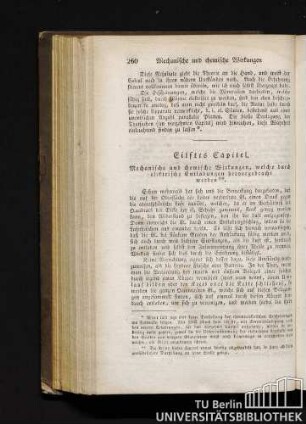 Eilftes [!] Capitel. Mechanische und chemische Wirkungen, welche durch elektrische Entladungen hervorgebracht werden.