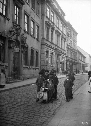 Westseite der Kleinen Ulrichstraße zwischen Kanzleigasse und Mühlberg