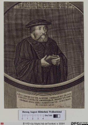 Bildnis Johannes Aepinus (eig. Huck, Hoeck oder Hoch)