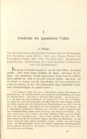I. Geschichte des japanischen Volkes