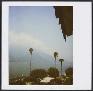 Blick vom Hotel Serbelloni in Bellagio auf den Comer See