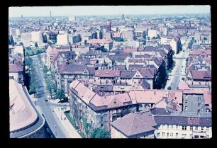 Blick vom Rathausturm 30.5.56.