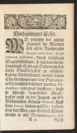 Hochgeneigter Leser