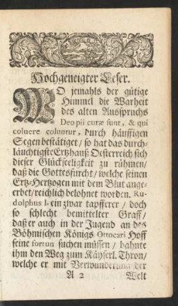 Hochgeneigter Leser