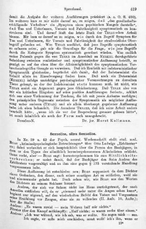 419-421, Sexuelles, allzu Sexuelles