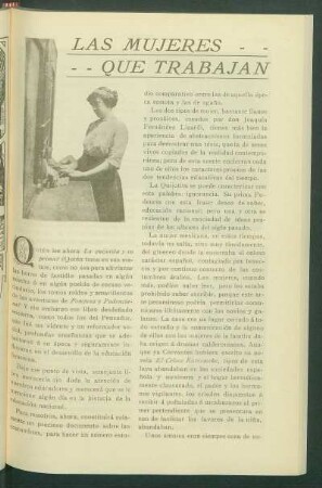 Las mujeres que trabajan