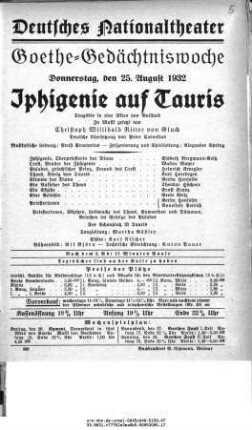 Iphigenie auf Tauris