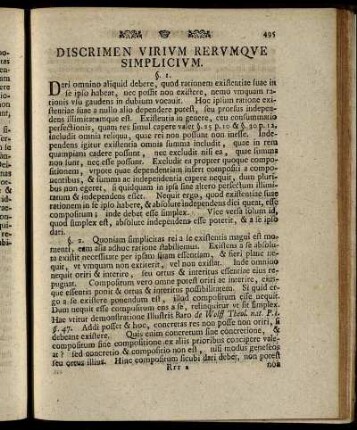 Discrimen Virum Rerumque Simplicium.