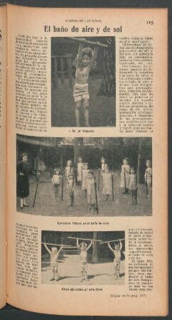 El baño de aire y de sol : Higiene de los niños