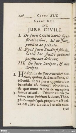 Caput XIII. Iure Civili