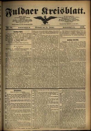 Ausgabe vom Mittwoch, den 24. Januar 1906.