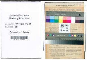 Entnazifizierung Anton Schnacken , geb. 26.01.1902 (Postschaffner)