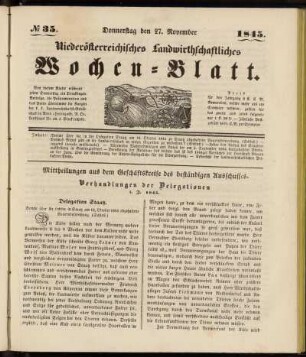 No 35. Donnerstag den 27. November 1845