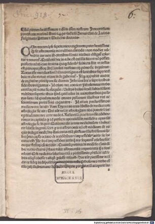 Iudicium : gewidmet Papst Innocentius VIII.