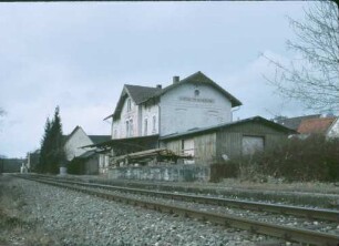 Untermarchtal Empfangsgebäude Bahnsteig Güterschuppen