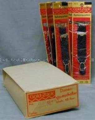 Damenstrumpfhalter "Gold-Zack" (originalverpackt)